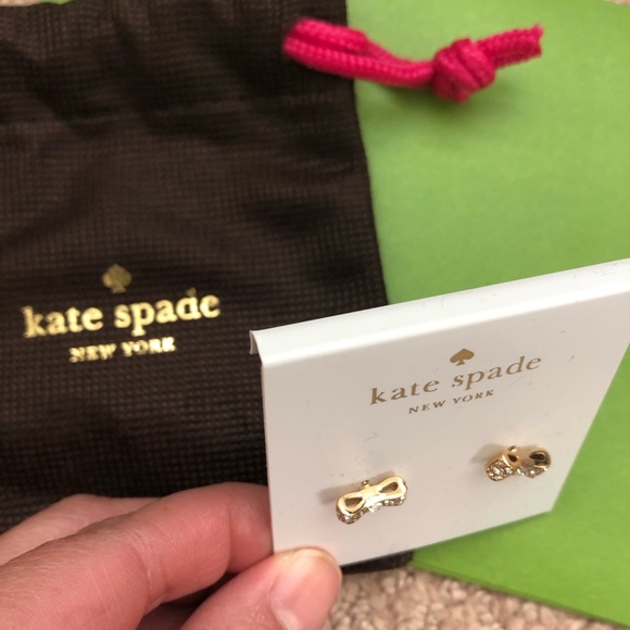 NWOT KS Bow Earrings - Picture 3 of 4